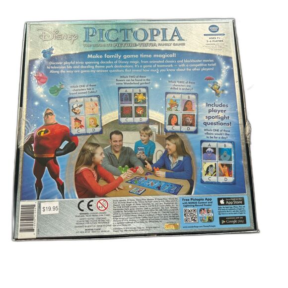 Disney Pictopia Family Trivia Game: Disney Edition Used - Picture 2 of 4